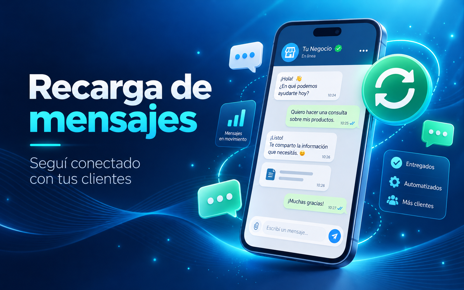 Recarga WhatsApp - 300 msgs